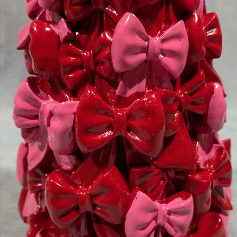 Cupcakes & Cashmere Red and Pink Bow Christmas Tree 16" Holiday Viral NEW - Picture 5 of 5